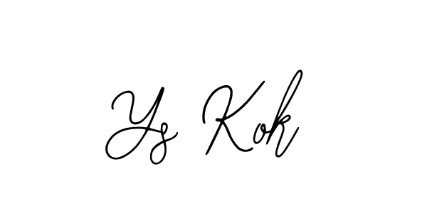 The best way (Bearetta-2O07w) to make a short signature is to pick only two or three words in your name. The name Ys Kok include a total of six letters. For converting this name. Ys Kok signature style 12 images and pictures png