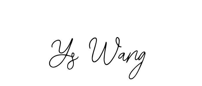 Bearetta-2O07w is a professional signature style that is perfect for those who want to add a touch of class to their signature. It is also a great choice for those who want to make their signature more unique. Get Ys Wang name to fancy signature for free. Ys Wang signature style 12 images and pictures png