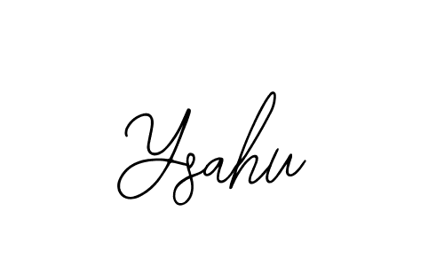 The best way (Bearetta-2O07w) to make a short signature is to pick only two or three words in your name. The name Ysahu include a total of six letters. For converting this name. Ysahu signature style 12 images and pictures png