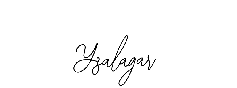 Design your own signature with our free online signature maker. With this signature software, you can create a handwritten (Bearetta-2O07w) signature for name Ysalagar. Ysalagar signature style 12 images and pictures png