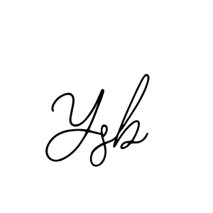 Ysb stylish signature style. Best Handwritten Sign (Bearetta-2O07w) for my name. Handwritten Signature Collection Ideas for my name Ysb. Ysb signature style 12 images and pictures png