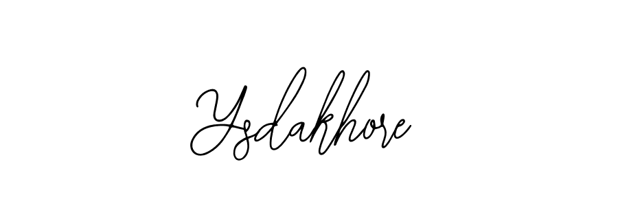 How to make Ysdakhore signature? Bearetta-2O07w is a professional autograph style. Create handwritten signature for Ysdakhore name. Ysdakhore signature style 12 images and pictures png