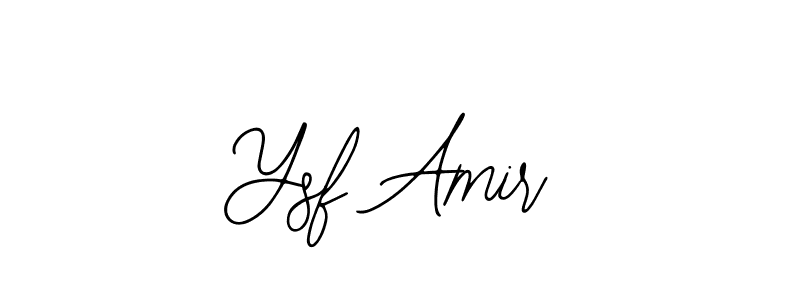 The best way (Bearetta-2O07w) to make a short signature is to pick only two or three words in your name. The name Ysf Amir include a total of six letters. For converting this name. Ysf Amir signature style 12 images and pictures png