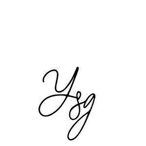 How to make Ysg signature? Bearetta-2O07w is a professional autograph style. Create handwritten signature for Ysg name. Ysg signature style 12 images and pictures png