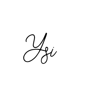 Use a signature maker to create a handwritten signature online. With this signature software, you can design (Bearetta-2O07w) your own signature for name Ysi. Ysi signature style 12 images and pictures png