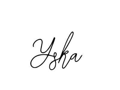 Use a signature maker to create a handwritten signature online. With this signature software, you can design (Bearetta-2O07w) your own signature for name Yska. Yska signature style 12 images and pictures png