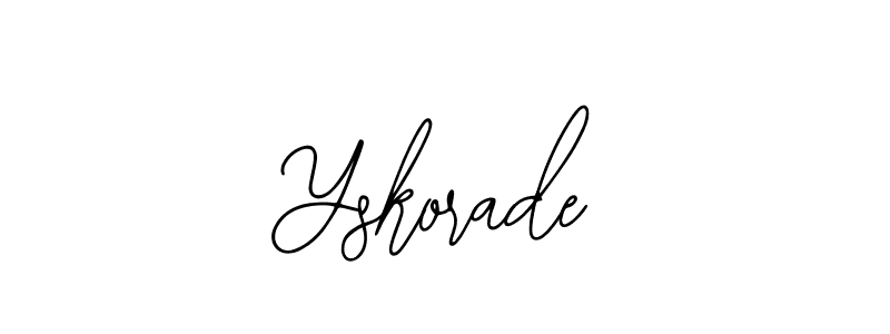 Make a beautiful signature design for name Yskorade. With this signature (Bearetta-2O07w) style, you can create a handwritten signature for free. Yskorade signature style 12 images and pictures png