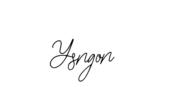 You should practise on your own different ways (Bearetta-2O07w) to write your name (Ysngon) in signature. don't let someone else do it for you. Ysngon signature style 12 images and pictures png