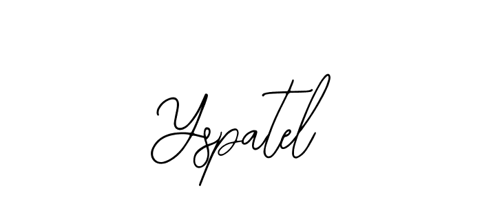 Use a signature maker to create a handwritten signature online. With this signature software, you can design (Bearetta-2O07w) your own signature for name Yspatel. Yspatel signature style 12 images and pictures png