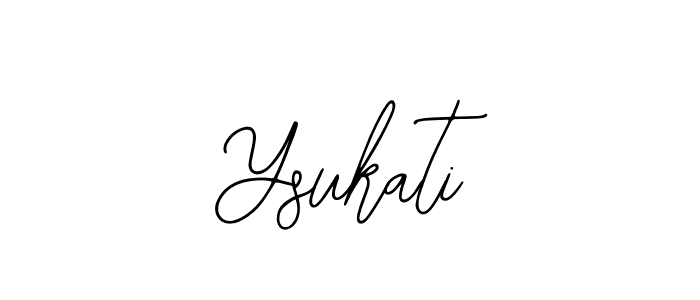 Use a signature maker to create a handwritten signature online. With this signature software, you can design (Bearetta-2O07w) your own signature for name Ysukati. Ysukati signature style 12 images and pictures png