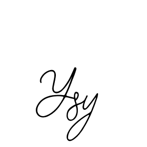 How to make Ysy name signature. Use Bearetta-2O07w style for creating short signs online. This is the latest handwritten sign. Ysy signature style 12 images and pictures png