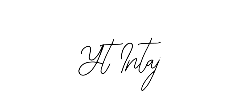 Bearetta-2O07w is a professional signature style that is perfect for those who want to add a touch of class to their signature. It is also a great choice for those who want to make their signature more unique. Get Yt Intaj name to fancy signature for free. Yt Intaj signature style 12 images and pictures png