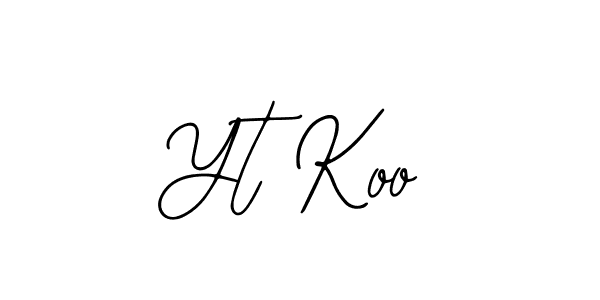 if you are searching for the best signature style for your name Yt Koo. so please give up your signature search. here we have designed multiple signature styles  using Bearetta-2O07w. Yt Koo signature style 12 images and pictures png