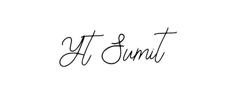 Create a beautiful signature design for name Yt Sumit. With this signature (Bearetta-2O07w) fonts, you can make a handwritten signature for free. Yt Sumit signature style 12 images and pictures png