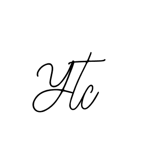 Design your own signature with our free online signature maker. With this signature software, you can create a handwritten (Bearetta-2O07w) signature for name Ytc. Ytc signature style 12 images and pictures png