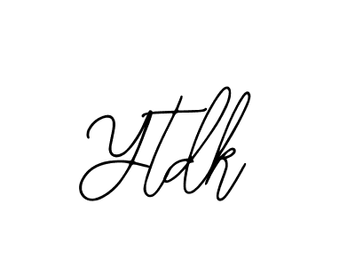 Use a signature maker to create a handwritten signature online. With this signature software, you can design (Bearetta-2O07w) your own signature for name Ytdk. Ytdk signature style 12 images and pictures png