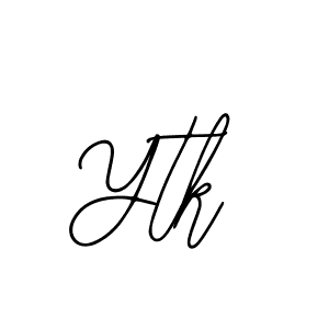 How to make Ytk signature? Bearetta-2O07w is a professional autograph style. Create handwritten signature for Ytk name. Ytk signature style 12 images and pictures png