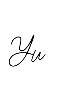 Use a signature maker to create a handwritten signature online. With this signature software, you can design (Bearetta-2O07w) your own signature for name Yu. Yu signature style 12 images and pictures png