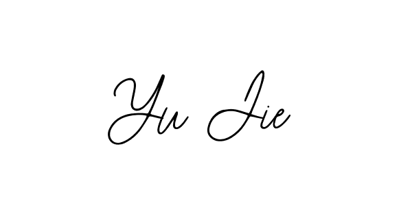 How to make Yu Jie name signature. Use Bearetta-2O07w style for creating short signs online. This is the latest handwritten sign. Yu Jie signature style 12 images and pictures png