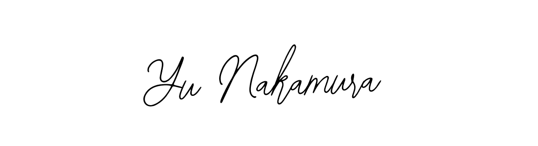 How to make Yu Nakamura signature? Bearetta-2O07w is a professional autograph style. Create handwritten signature for Yu Nakamura name. Yu Nakamura signature style 12 images and pictures png