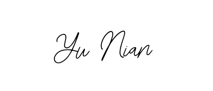 Use a signature maker to create a handwritten signature online. With this signature software, you can design (Bearetta-2O07w) your own signature for name Yu Nian. Yu Nian signature style 12 images and pictures png