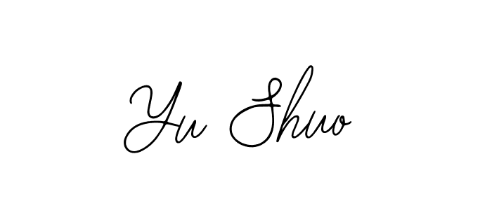 Also You can easily find your signature by using the search form. We will create Yu Shuo name handwritten signature images for you free of cost using Bearetta-2O07w sign style. Yu Shuo signature style 12 images and pictures png
