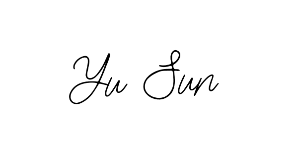 Bearetta-2O07w is a professional signature style that is perfect for those who want to add a touch of class to their signature. It is also a great choice for those who want to make their signature more unique. Get Yu Sun name to fancy signature for free. Yu Sun signature style 12 images and pictures png