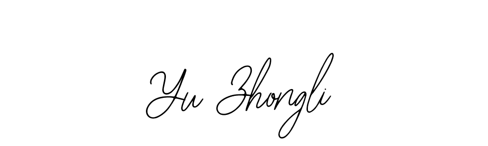 Use a signature maker to create a handwritten signature online. With this signature software, you can design (Bearetta-2O07w) your own signature for name Yu Zhongli. Yu Zhongli signature style 12 images and pictures png