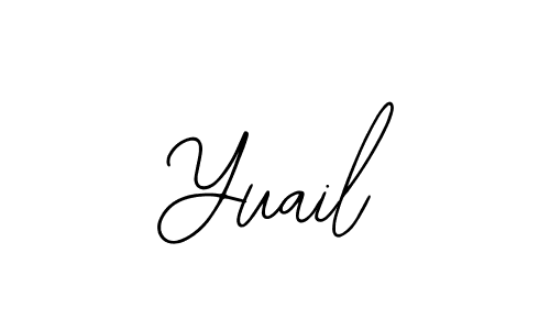 You should practise on your own different ways (Bearetta-2O07w) to write your name (Yuail) in signature. don't let someone else do it for you. Yuail signature style 12 images and pictures png