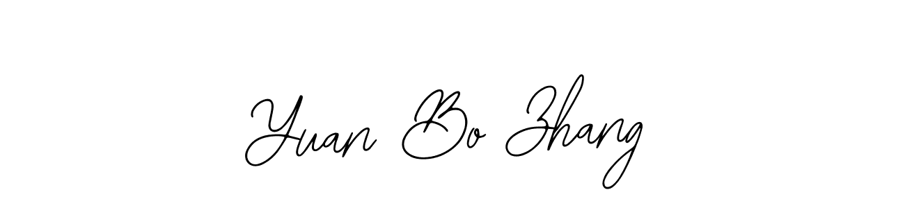 You should practise on your own different ways (Bearetta-2O07w) to write your name (Yuan Bo Zhang) in signature. don't let someone else do it for you. Yuan Bo Zhang signature style 12 images and pictures png