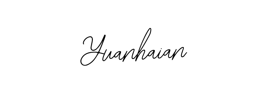 Create a beautiful signature design for name Yuanhaian. With this signature (Bearetta-2O07w) fonts, you can make a handwritten signature for free. Yuanhaian signature style 12 images and pictures png