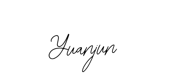 Use a signature maker to create a handwritten signature online. With this signature software, you can design (Bearetta-2O07w) your own signature for name Yuanjun. Yuanjun signature style 12 images and pictures png