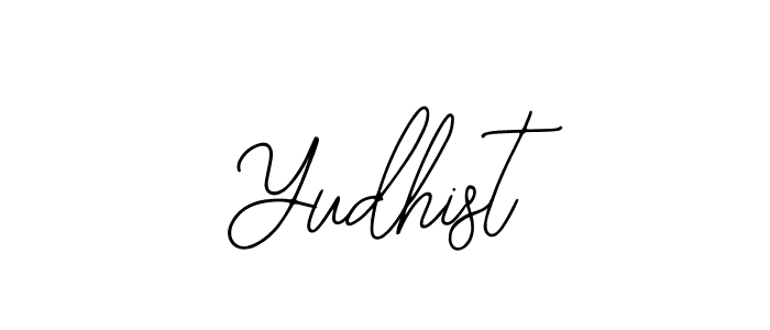 The best way (Bearetta-2O07w) to make a short signature is to pick only two or three words in your name. The name Yudhist include a total of six letters. For converting this name. Yudhist signature style 12 images and pictures png