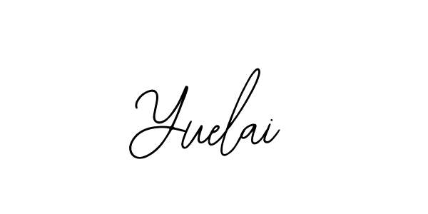 Similarly Bearetta-2O07w is the best handwritten signature design. Signature creator online .You can use it as an online autograph creator for name Yuelai. Yuelai signature style 12 images and pictures png