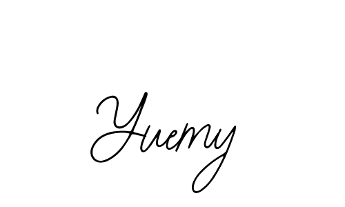 Bearetta-2O07w is a professional signature style that is perfect for those who want to add a touch of class to their signature. It is also a great choice for those who want to make their signature more unique. Get Yuemy name to fancy signature for free. Yuemy signature style 12 images and pictures png