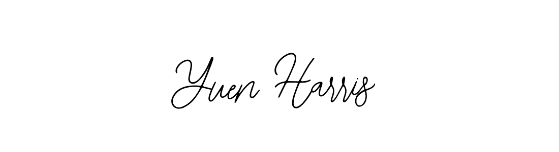 Use a signature maker to create a handwritten signature online. With this signature software, you can design (Bearetta-2O07w) your own signature for name Yuen Harris. Yuen Harris signature style 12 images and pictures png