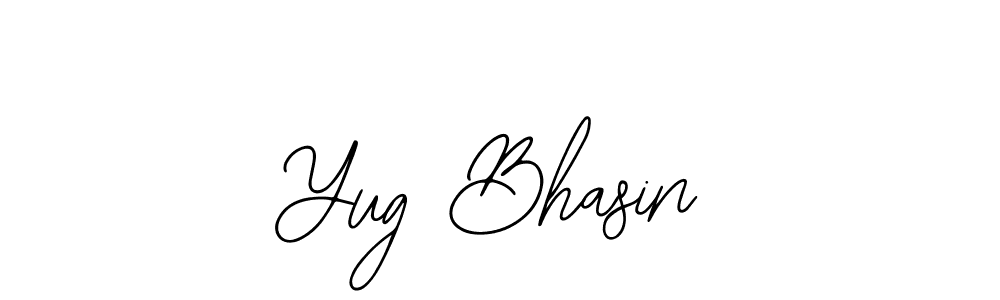 Make a beautiful signature design for name Yug Bhasin. Use this online signature maker to create a handwritten signature for free. Yug Bhasin signature style 12 images and pictures png