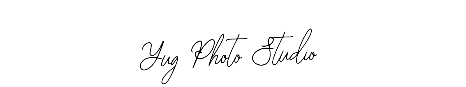 The best way (Bearetta-2O07w) to make a short signature is to pick only two or three words in your name. The name Yug Photo Studio include a total of six letters. For converting this name. Yug Photo Studio signature style 12 images and pictures png