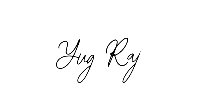 Bearetta-2O07w is a professional signature style that is perfect for those who want to add a touch of class to their signature. It is also a great choice for those who want to make their signature more unique. Get Yug Raj name to fancy signature for free. Yug Raj signature style 12 images and pictures png
