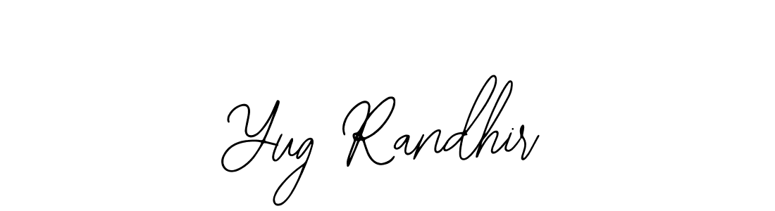 How to Draw Yug Randhir signature style? Bearetta-2O07w is a latest design signature styles for name Yug Randhir. Yug Randhir signature style 12 images and pictures png