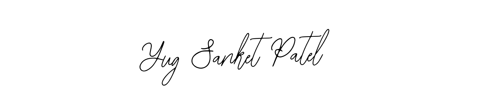 You should practise on your own different ways (Bearetta-2O07w) to write your name (Yug Sanket Patel) in signature. don't let someone else do it for you. Yug Sanket Patel signature style 12 images and pictures png