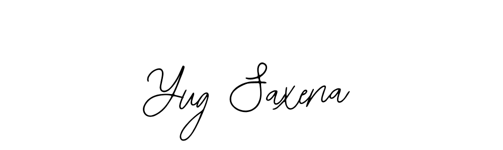 Also we have Yug Saxena name is the best signature style. Create professional handwritten signature collection using Bearetta-2O07w autograph style. Yug Saxena signature style 12 images and pictures png