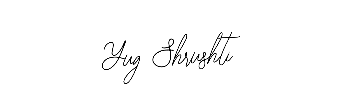 How to Draw Yug Shrushti signature style? Bearetta-2O07w is a latest design signature styles for name Yug Shrushti. Yug Shrushti signature style 12 images and pictures png