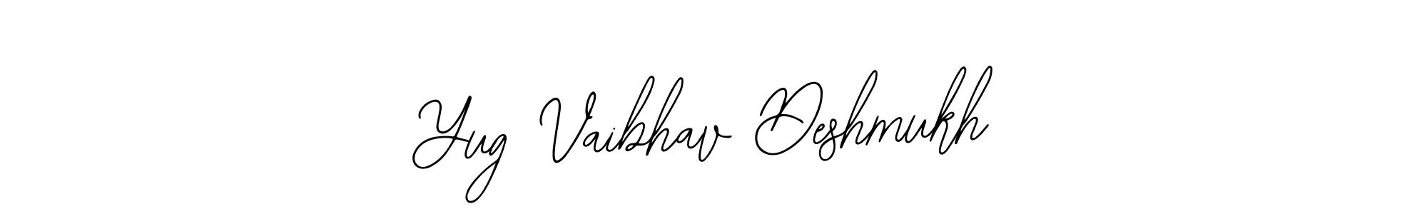 How to make Yug Vaibhav Deshmukh name signature. Use Bearetta-2O07w style for creating short signs online. This is the latest handwritten sign. Yug Vaibhav Deshmukh signature style 12 images and pictures png