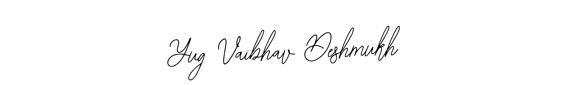 How to make Yug Vaibhav Deshmukh name signature. Use Bearetta-2O07w style for creating short signs online. This is the latest handwritten sign. Yug Vaibhav Deshmukh signature style 12 images and pictures png