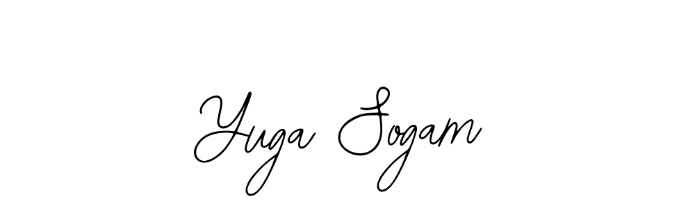 You should practise on your own different ways (Bearetta-2O07w) to write your name (Yuga Sogam) in signature. don't let someone else do it for you. Yuga Sogam signature style 12 images and pictures png