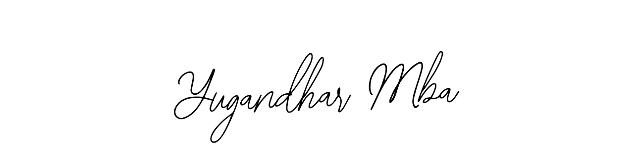 How to make Yugandhar Mba signature? Bearetta-2O07w is a professional autograph style. Create handwritten signature for Yugandhar Mba name. Yugandhar Mba signature style 12 images and pictures png