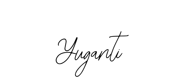 How to make Yuganti name signature. Use Bearetta-2O07w style for creating short signs online. This is the latest handwritten sign. Yuganti signature style 12 images and pictures png