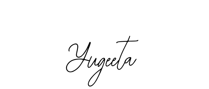Bearetta-2O07w is a professional signature style that is perfect for those who want to add a touch of class to their signature. It is also a great choice for those who want to make their signature more unique. Get Yugeeta name to fancy signature for free. Yugeeta signature style 12 images and pictures png