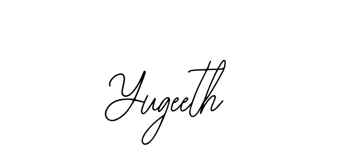 How to make Yugeeth signature? Bearetta-2O07w is a professional autograph style. Create handwritten signature for Yugeeth name. Yugeeth signature style 12 images and pictures png